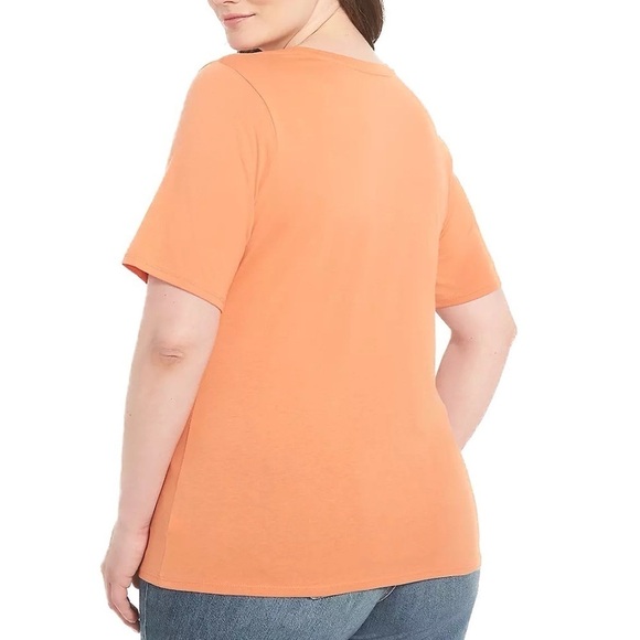 LANE Bryant Classic Perfect Sleeve V-Neck Tee Sizes 18-28 (K95.9) - Picture 2 of 4